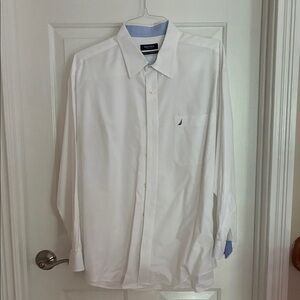 Nautica Men's Crisp White Dress Shirt